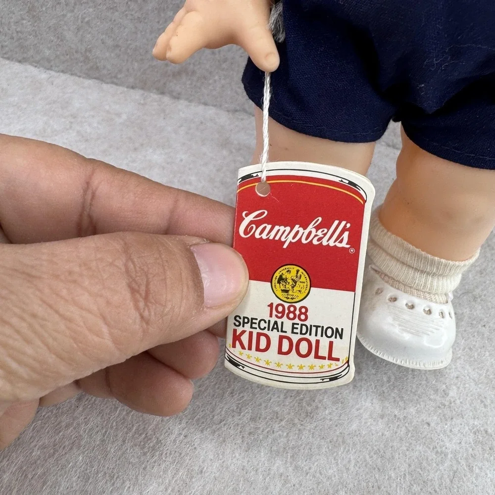 Vintage Campbell's Campbell Kids Bel 11 In Vinyl Doll Brown Hair 1988 Special‎